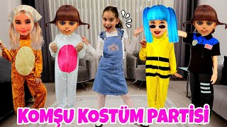 ELİF KOMŞU KIZLARI İLE KOSTÜM PARTİSİ YAPTI  PELİNSU  بابا جاب لي بالون  جنى مقداد  طيور بيبي [upl. by Krystal]