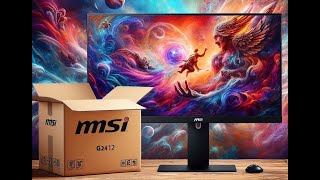 UNBOXING MSI G2412  IPS 170HZ 1080p 1MS CHAPEAR  MONITOR GAMING  BLACKFRIDAY amp BUENFIN [upl. by Ruphina]