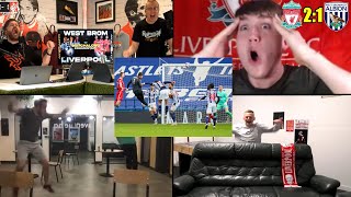 Crazy Liverpool Fan Reactions to Alissons LastMinute Goal Against West Brom [upl. by Sualokin928]