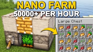 The BEST Nano Crop Farm in Minecraft 121 Tutorial [upl. by Reese]