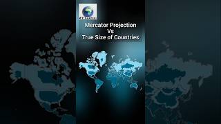 Mercator Projection Vs True Size of Countries [upl. by Nirre]