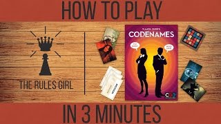 How to Play Codenames in 3 Minutes  The Rules Girl [upl. by Ahseetal]