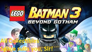 Lego Batman 3  Space suits you Sir  All Collectibles [upl. by Asseret240]