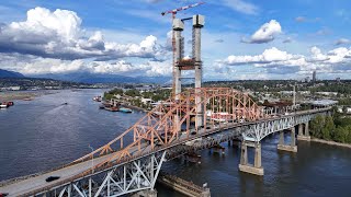 Pattullo Bridge Construction  Project Section 4 [upl. by Uriisa213]