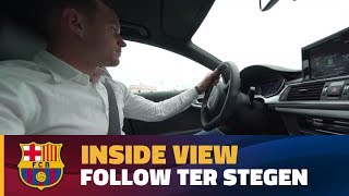 BEHIND THE SCENES Inside view with Ter Stegen on the day he signs his contract renewal with Barça [upl. by Hadeis]