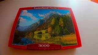 Time Lapse Puzzle Castorland Mountain Refuge in the Alps 3000 [upl. by Shea973]