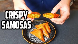 Crispiest Vegetable Samosas  Quick and Easy  Amazing recipe with Filo Pastry [upl. by Leirrad]