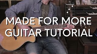 Josh Baldwin  Made for More Guitar Tutorial [upl. by Dixie135]