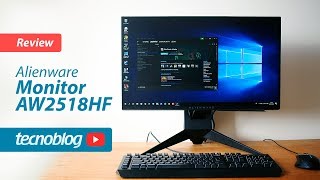 Monitor Alienware AW2518HF  Review Tecnoblog [upl. by Ykceb]