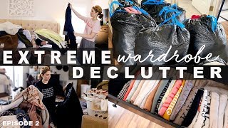 EXTREME CLOTHING DECLUTTER \\ Before  After [upl. by Haonam]