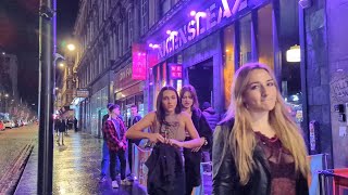 Glasgow Scotland Nightlife Part 5  Sauchiehall Street [upl. by Pine571]