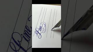 Flex nib dip pen flex flexibility satisfying handwriting fountainpen calligraphy [upl. by Eelrebma]