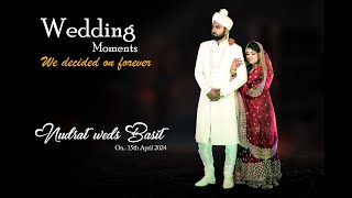 Nudrat Weds Basit Wedding Highlight wedding weddingday muslimwedding nikah bollywood [upl. by Ventre]