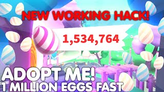 😱HOW TO GET 1 MILLION EGGS FAST🥚 WORKING NEW TRICK🐣NEW EASTER UPDATE ADOPT ME ROBLOX [upl. by Derwon]