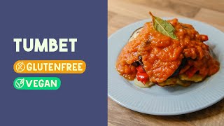 Baked Tumbet Mallorcan recipe  Spanish Ratatouille  Gluten free and Vegan [upl. by Arahk]