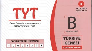 Palme Türkiye Geneli 1 TYT denemesi [upl. by Nowaj]