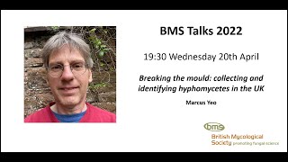 BMS Talks Marcus Yeo  Collecting and identifying hyphomycetes in the UK [upl. by Llerrehs]