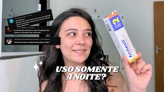 DÚVIDAS ACNEZIL antes ou depois do protetor solar Usar durante o dia ou a noite 🔍 [upl. by Eeima]