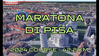 Maratona di Pisa 2024 vola sul percorso della maratona [upl. by Allimrac]