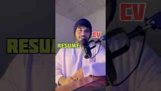 Difference between resume and cv jobvacancy itjobs cv resume jobsearch freecv cvmaker [upl. by Naawaj]