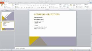 2  PowerPoint 2010 Crash Course [upl. by Derfiniw]