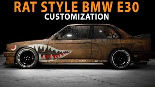 NFS 2015  Rat Style BMW E30 Cinematic  Speed Art  Customization  PC [upl. by Hal]