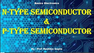 P type and N type semiconductor in Detail Type of Extrinsic semiconductors [upl. by Childs]