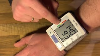 Blood Pressure Monitor HYLOGY Digital Wrist Blood Pressure Monitor unboxing and instructions [upl. by Tnarb74]