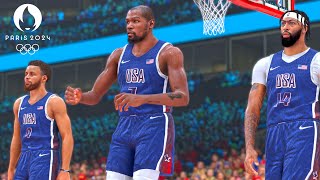 NBA 2K24 Olympics Mode  Team USA vs Serbia  Ultra Realistic Gameplay [upl. by Nylzor]