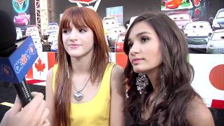 Bella Thorne amp Pia Mia Talk Shake It Up At Cars 2 Premiere [upl. by Sokairyk265]