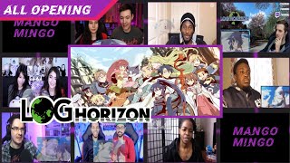 Log Horizon 13 OPENING  REACTION MASHUP [upl. by Noemad]