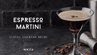 How to make an ESPRESSO MARTINI  Classic Cocktail Recipes [upl. by Ranzini]