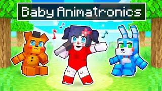 We Became BABY ANIMATRONICS In Minecraft [upl. by Suzette]