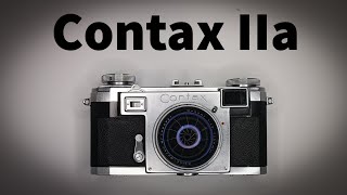 contax camera contax IIa zeiss ikon 35mm film rangefinder camera with zeiss opton sonnar 50mm [upl. by Meingoldas]