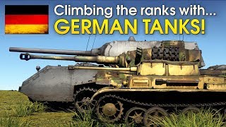 Climbing the ranks with GERMAN TANKS  War Thunder [upl. by Yrro]