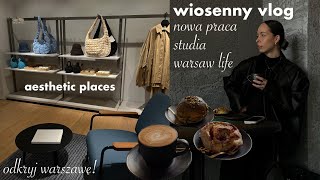 wiosenny vlog  nowa praca studia amp warsaw life diaries [upl. by Gusti]