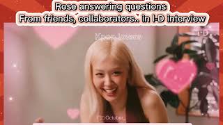 EngsubVietsub ROSE WITH ID INTERVIEW rosé blackpink roséblackpink parkchaeyoung [upl. by Atival]