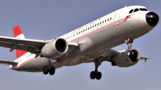 Austrian Airlines RETRO A320  Low Landing at Skiathos Airport  JSI Plane Spotting [upl. by Ttocserp]