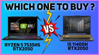 MSI Bravo 15 VS ASUS TUF F15  Ryzen 7 7535HS VS i5 11400H  RTX 2050  Which one to buy  🔥 [upl. by Laitselec685]