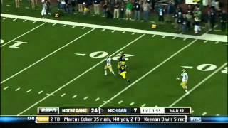 Notre Dame at Michigan  Football Highlights [upl. by Anihs]