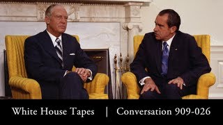 Richard Nixon and William Rogers discuss personnel appointments May 2 1973 [upl. by Naugal]