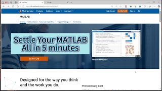 Pt 4 31 Install your MATLAB all in 5 minutes [upl. by Yessac452]