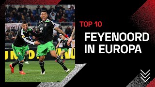 TOP 10  Feyenoord in Europese uitwedstrijden 🌍 [upl. by Ahsiele]