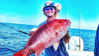 Giant Red Snapper and MahiMahi  Offshore Fishing Texas [upl. by Nraa]