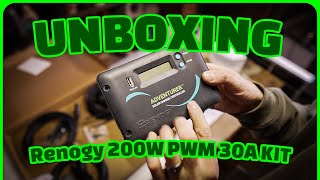 Renogy 200W PWM 30amp Controller Kit UNBOXING [upl. by Manvel442]