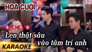 Karaoke Hoa Cưới Remix  Áo Sơ Mi Đen Hot Tiktok  Đạt Long Vinh [upl. by Oironoh156]