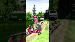 Cute girl dance on auto rickshaw vs attack the train amp flying the girl shortsfeed youtubeshorts [upl. by Hsuk]