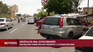 Conductores mal estacionados pueden ser multados por transito nacional [upl. by Benji]