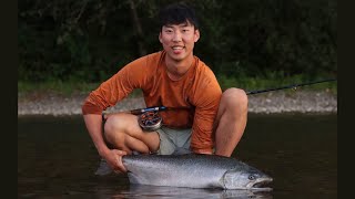 CHINOOK SALMON Vedder River Salmon Fishing [upl. by Ardisj]