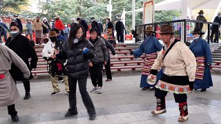 GLOBALink  Vlog Traditional Tibetan dance brims with vitality in Chinas Xizang [upl. by Skiba]